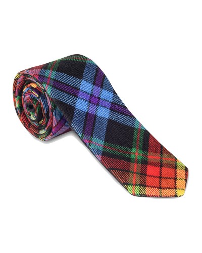 LGBT Pride Tartan Acrylic NeckTie Scottish Clan NeckTies