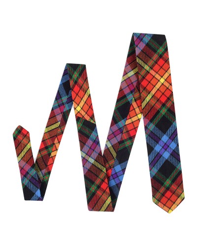 LGBT Pride Tartan Acrylic NeckTie Scottish Clan NeckTies
