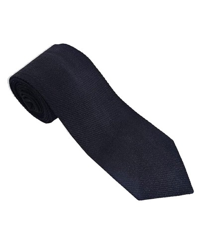 Solid Black Tartan Acrylic NeckTie Scottish Clan NeckTies