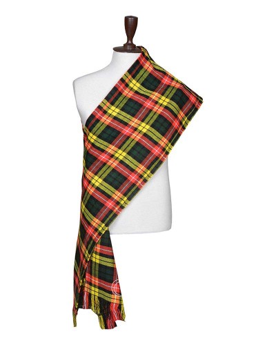 Buchanan Tartan Sash Scarf – Scottish Plaid Wrap for Kilt Outfits Buchanan Tartan Sash Scarf – Scottish Plaid Wrap for Kilt Outfits