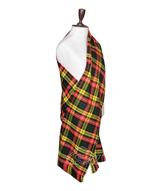 Buchanan Tartan Sash Scarf – Scottish Plaid Wrap for Kilt Outfits