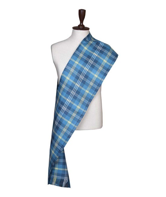 Gorman Blue Tartan Sash Scarf – Plaid Wrap for Kilt Outfits Gorman Blue Tartan Sash Scarf – Plaid Wrap for Kilt Outfits