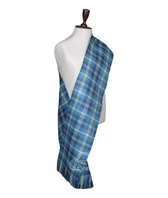 Gorman Blue Tartan Sash Scarf – Plaid Wrap for Kilt Outfits Gorman Blue Tartan Sash Scarf – Plaid Wrap for Kilt Outfits