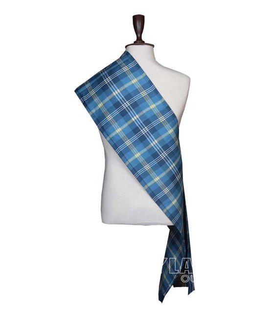 Gorman Blue Tartan Sash Scarf – Plaid Wrap for Kilt Outfits Gorman Blue Tartan Sash Scarf – Plaid Wrap for Kilt Outfits