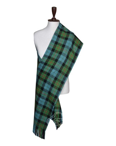 Gunn Ancient Tartan Sash Scarf – Scottish Plaid Wrap for Outfits