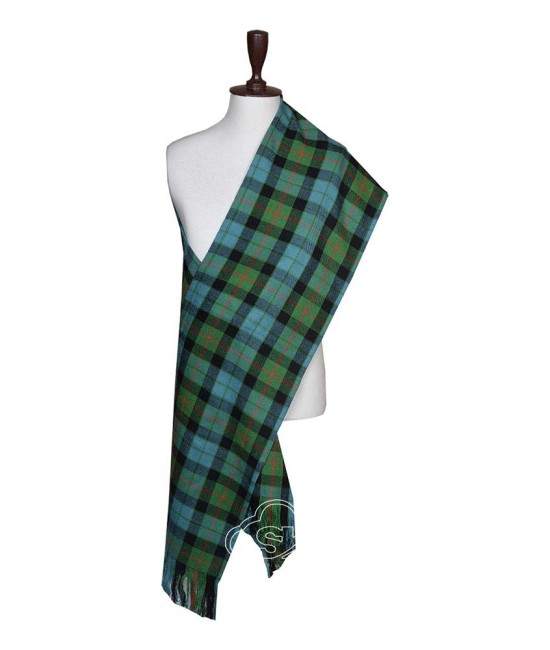 Gunn Ancient Tartan Sash Scarf – Scottish Plaid Wrap for Outfits