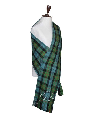 Gunn Ancient Tartan Sash Scarf – Scottish Plaid Wrap for Outfits