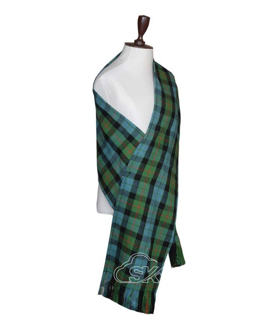 Gunn Ancient Tartan Sash Scarf – Scottish Plaid Wrap for Outfits