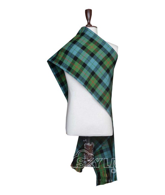 Gunn Ancient Tartan Sash Scarf – Scottish Plaid Wrap for Outfits