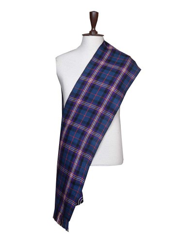 Masonic Tartan Sash Scarf – Elegant Scottish Plaid Wrap