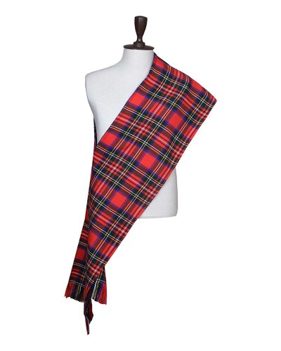 Royal Stewart Modern Tartan Sash Scarf – Scottish Plaid Wrap