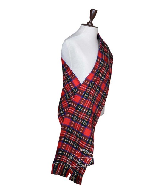 Royal Stewart Modern Tartan Sash Scarf – Scottish Plaid Wrap Royal Stewart Modern Tartan Sash Scarf – Scottish Plaid Wrap