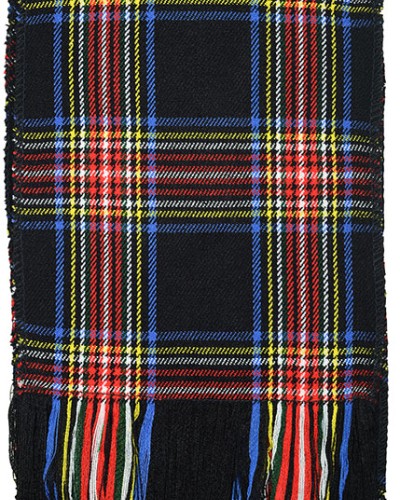 Black Stewart Tartan Sash Scarf – Elegant Scottish Plaid Wrap for Women Black Stewart Tartan Sash Scarf – Elegant Scottish Plaid Wrap for Women