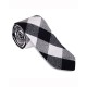 White Black Rob Roy Acrylic Tartan NeckTie