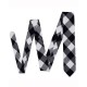 White Black Rob Roy Acrylic Tartan NeckTie