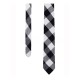 White Black Rob Roy Acrylic Tartan NeckTie