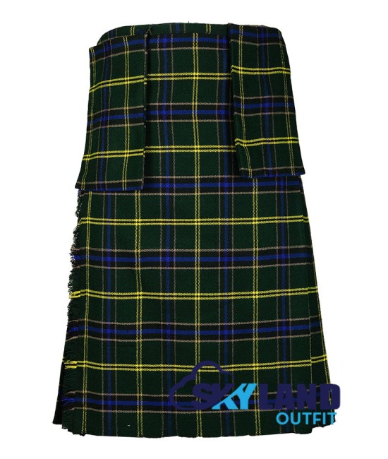 Scottish 8 yard Us Army tartan kilt with detachable pockets