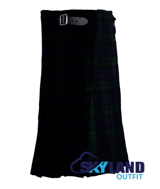 Scottish Black Watch Tartan 8 Yard Kilt Traditional Tartan Kilts