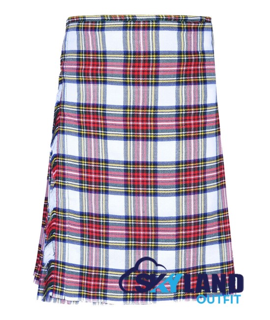 Scottish Dress Stewart Tartan 8 Yard Kilt Traditional Tartan Kilts