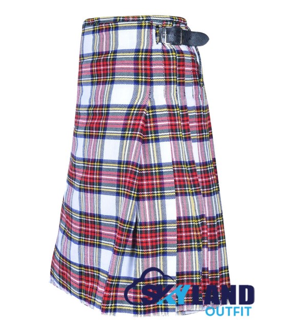 Scottish Dress Stewart Tartan 8 Yard Kilt Traditional Tartan Kilts