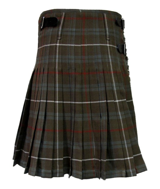 Scottish Fraser Weathered Tartan 8 Yard Kilt for Men Traditional Tartan Kilts