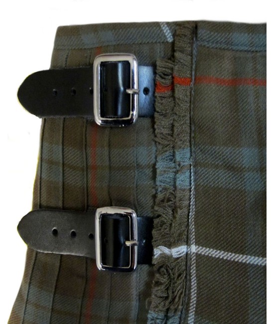 Scottish Fraser Weathered Tartan 8 Yard Kilt for Men Traditional Tartan Kilts