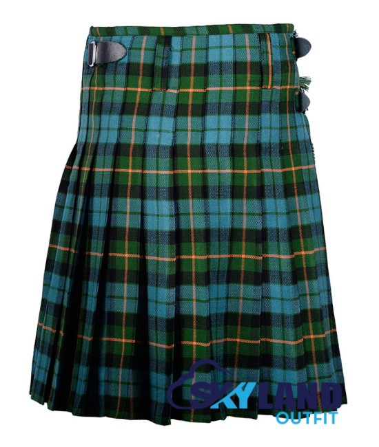 Scottish Gunn Ancient Tartan 8 Yard Kilt Traditional Tartan Kilts