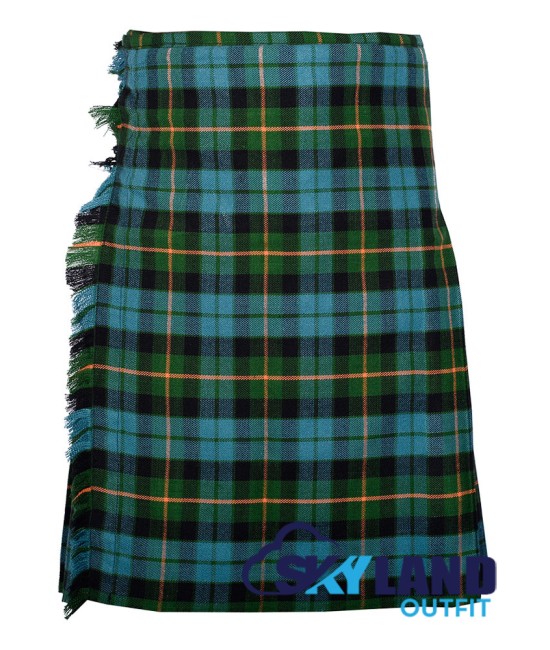 Scottish Gunn Ancient Tartan 8 Yard Kilt Traditional Kilts