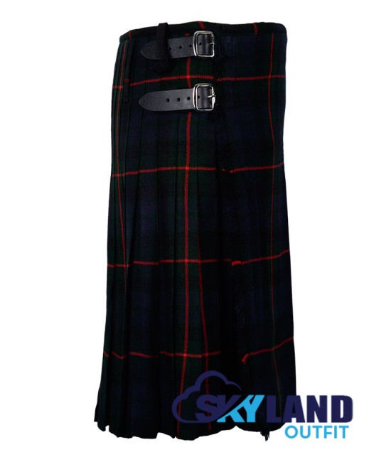 Scottish Gunn Tartan 8 Yard Kilt for Men Traditional Tartan Kilts