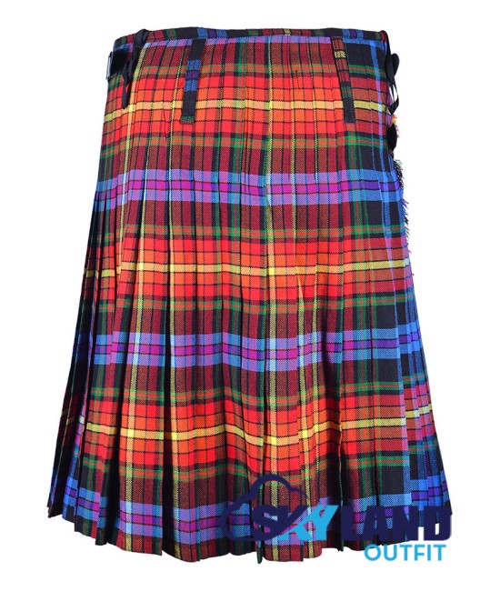 Scottish LGBTQ Pride Tartan 8 Yard Kilt Traditional Kilts