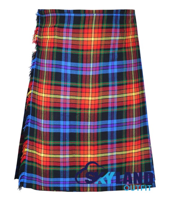 Scottish LGBTQ Pride Tartan 8 Yard Kilt Traditional Tartan Kilts