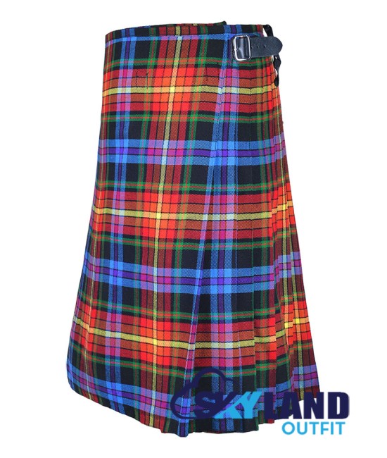 Scottish LGBTQ Pride Tartan 8 Yard Kilt Traditional Tartan Kilts