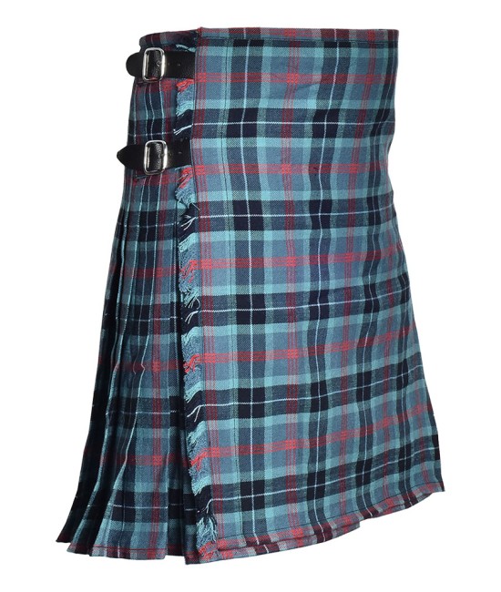 Loch Ness Tartan Scottish 8 Yard Kilt Traditional Highlander Kilts