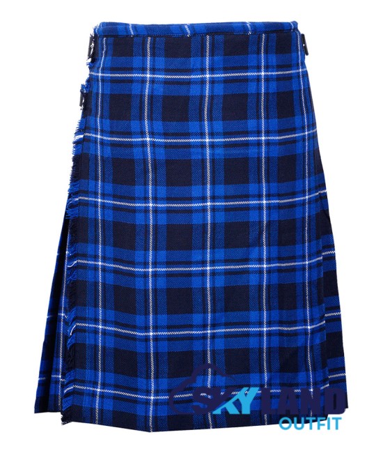 Scottish Ramsey Blue Tartan 8 Yard Kilt Traditional Kilts