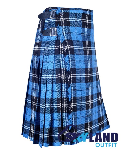 Scottish Ramsey Blue Hunting Tartan 8 Yard Kilt Traditional Kilts