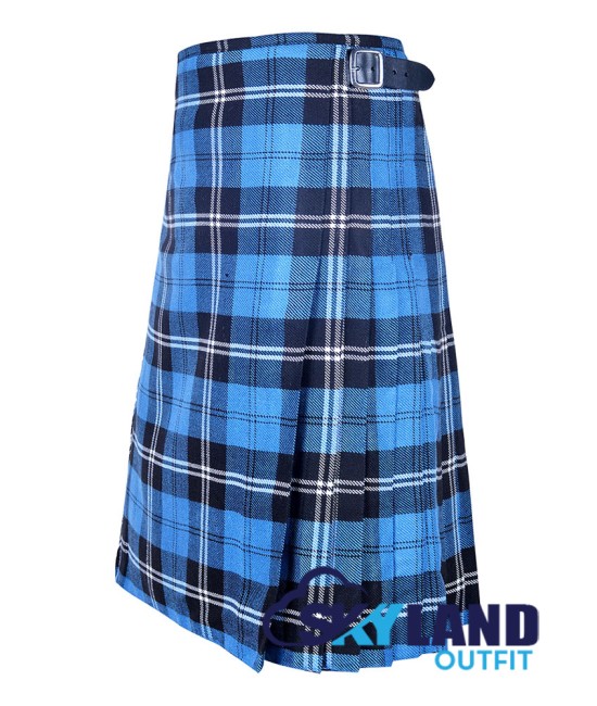 Scottish Ramsey Blue Hunting Tartan 8 Yard Kilt Traditional Kilts