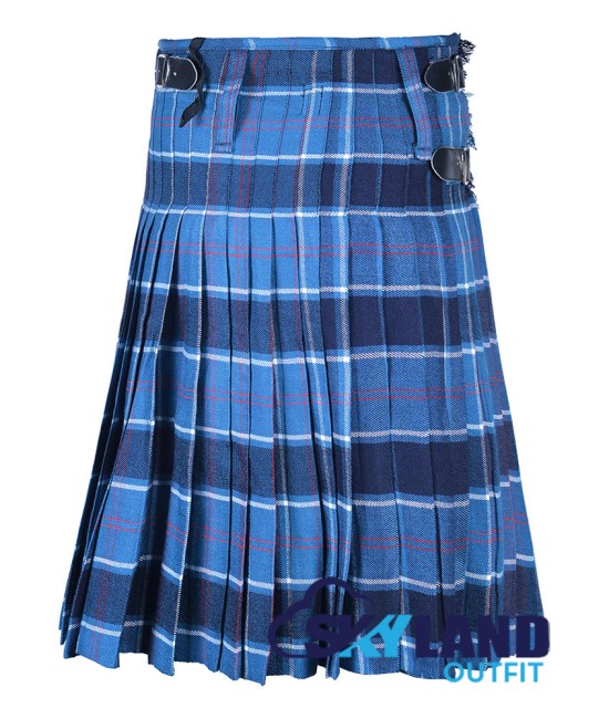 Scottish US Navy Tartan 8 Yard Kilt Men's Traditional Tartan Kilts