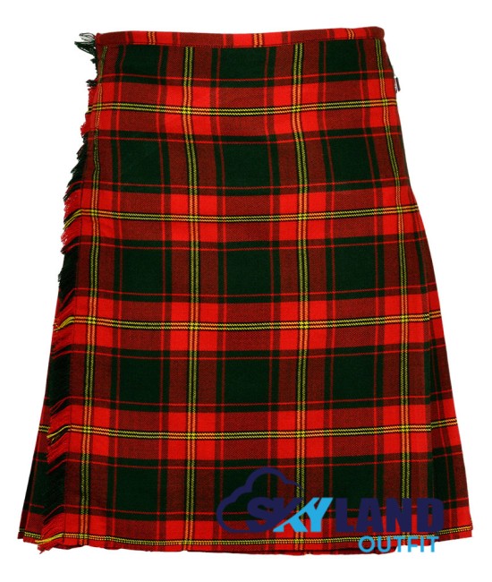 Ulster Red Tartan Scottish 8 Yard Kilt Traditional Highlander Kilts