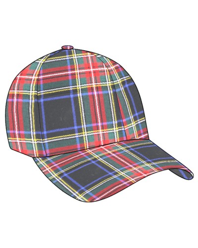 Baseball Cap Tartan Hat Peaked Cap Sports Cap