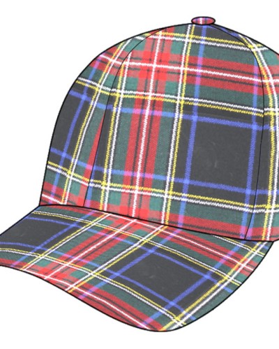 Baseball Cap Tartan Hat Peaked Cap Sports Cap