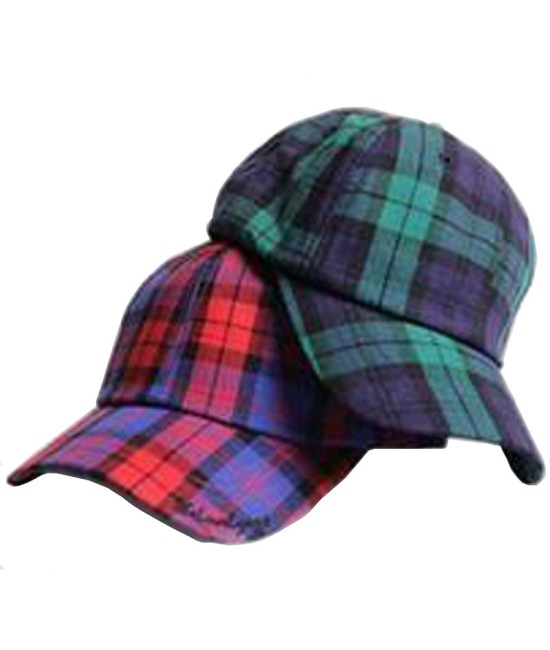 Men / Women Fashion Leisure Grid Fad All-Match Hunting Stewart Tartan Plaid Baseball Cap Peaked Cap