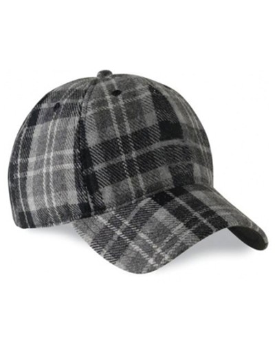 Baseball Cap Grey Watch Tartan Hat Peaked Cap Sports Cap