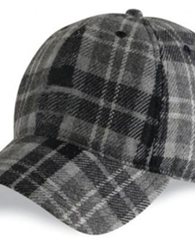 Baseball Cap Grey Watch Tartan Hat Peaked Cap Sports Cap