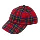 Men / Women Fashion Leisure Grid Fad All-Match Royal Stewart Tartan Plaid Baseball Cap Peaked Cap