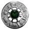 Premium Quality Green Stone Metal Silver Coated Fly Plaid Brooch for Scottish Kilt