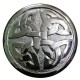 Premium Quality HW Celtic Silver Coated Fly Plaid Brooch for Scottish Kilt
