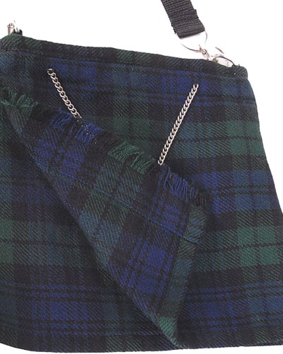 Black Watch Tartan Ladies Kilt Shaped Purse, Tote Bag Black Watch Tartan Ladies Kilt Shaped Purse, Tote Bag