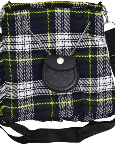 Dress Gordon Tartan Ladies Kilt Shaped Purse, Tote Bag
