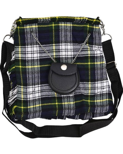 Dress Gordon Tartan Ladies Kilt Shaped Purse, Tote Bag Dress Gordon Tartan Ladies Kilt Shaped Purse, Tote Bag