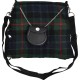 Scottish Gunn Tartan Ladies Kilt Shaped Purse, Traditional Clothing Hand Bag